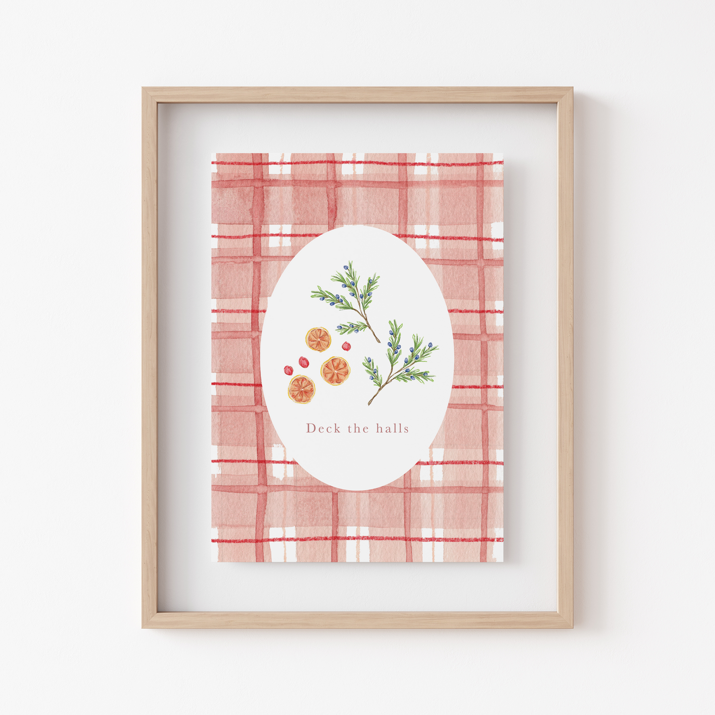 Deck the Halls Christmas Art Print