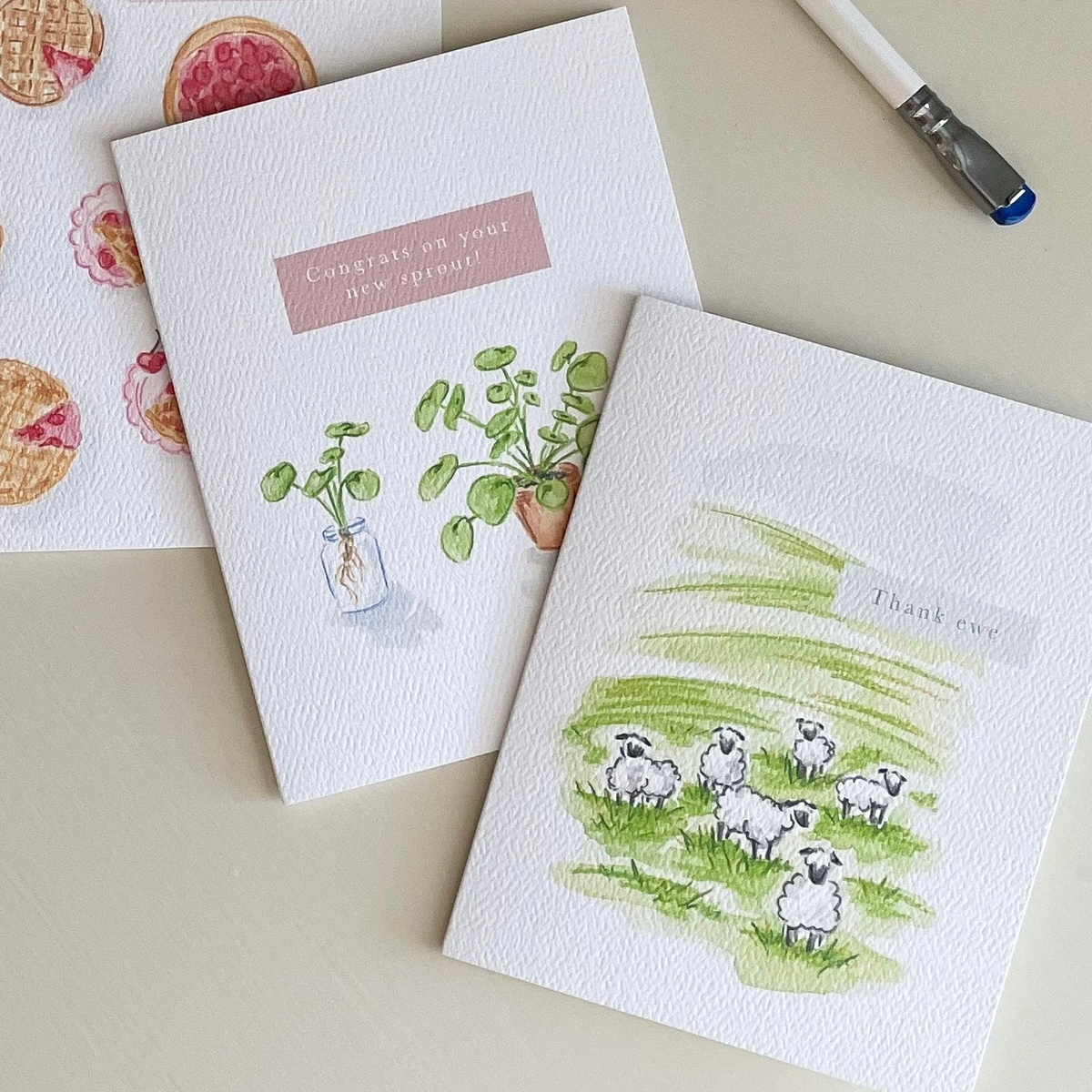 Thank Ewe Greeting Card