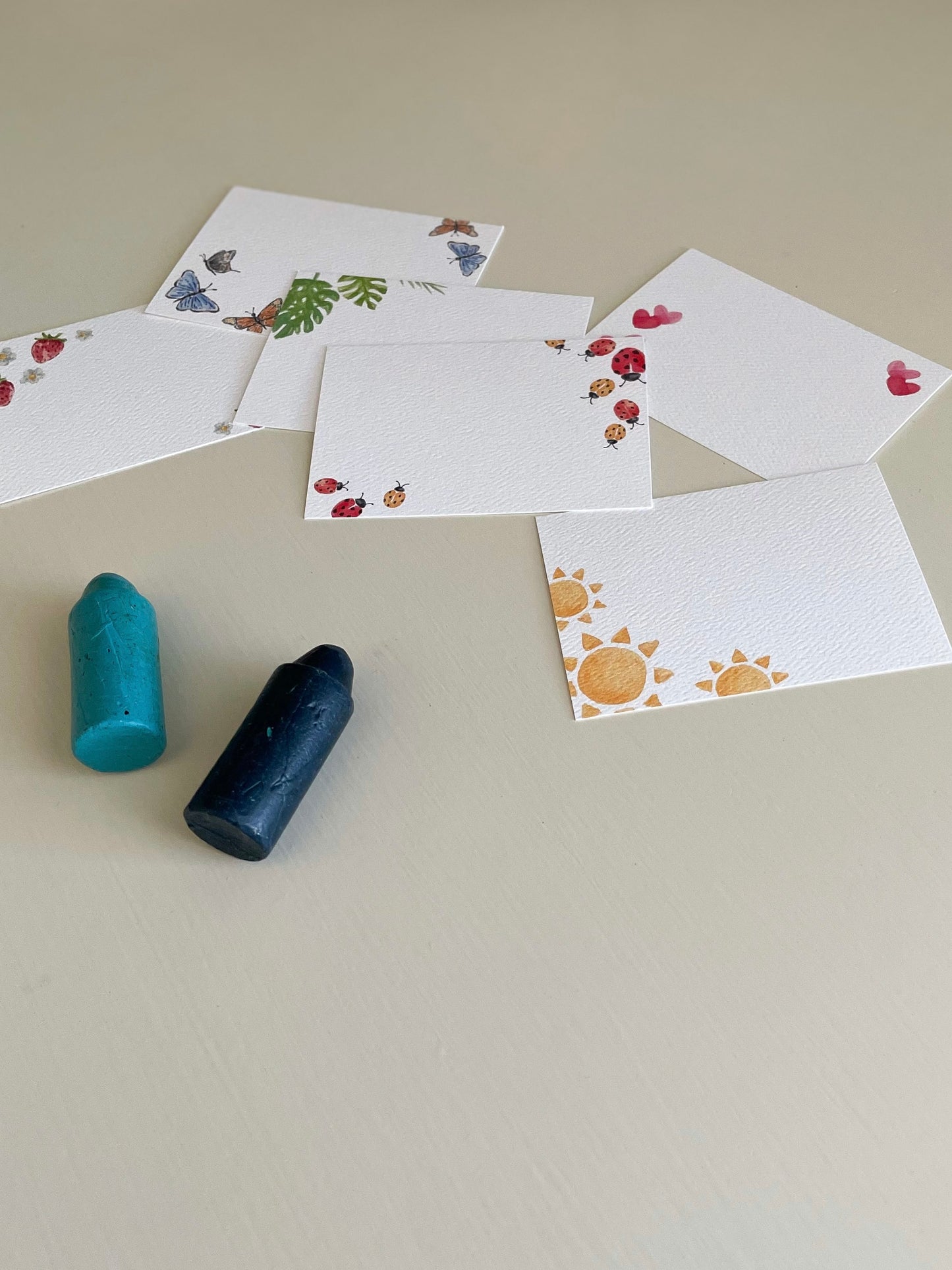 Tropical Leaves Mini Me Note Set