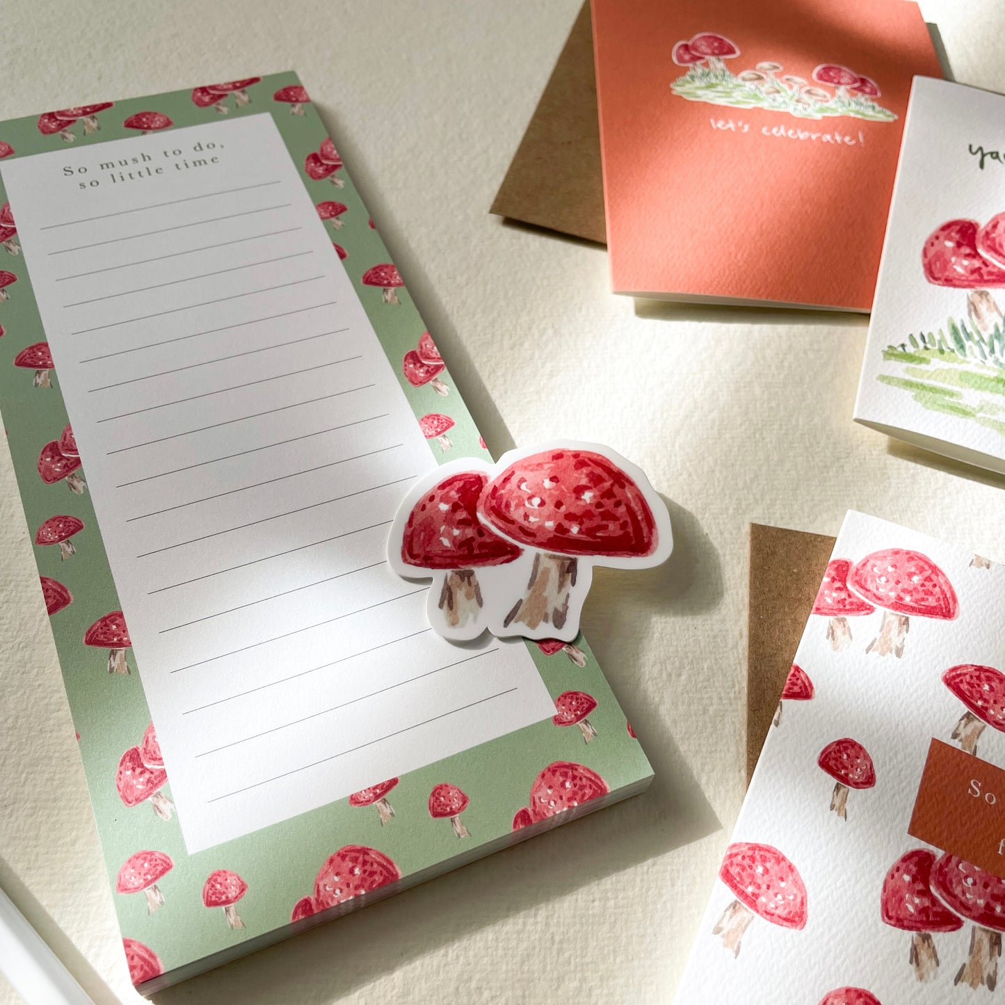 Let's Celebrate! Mushroom Greeting Card