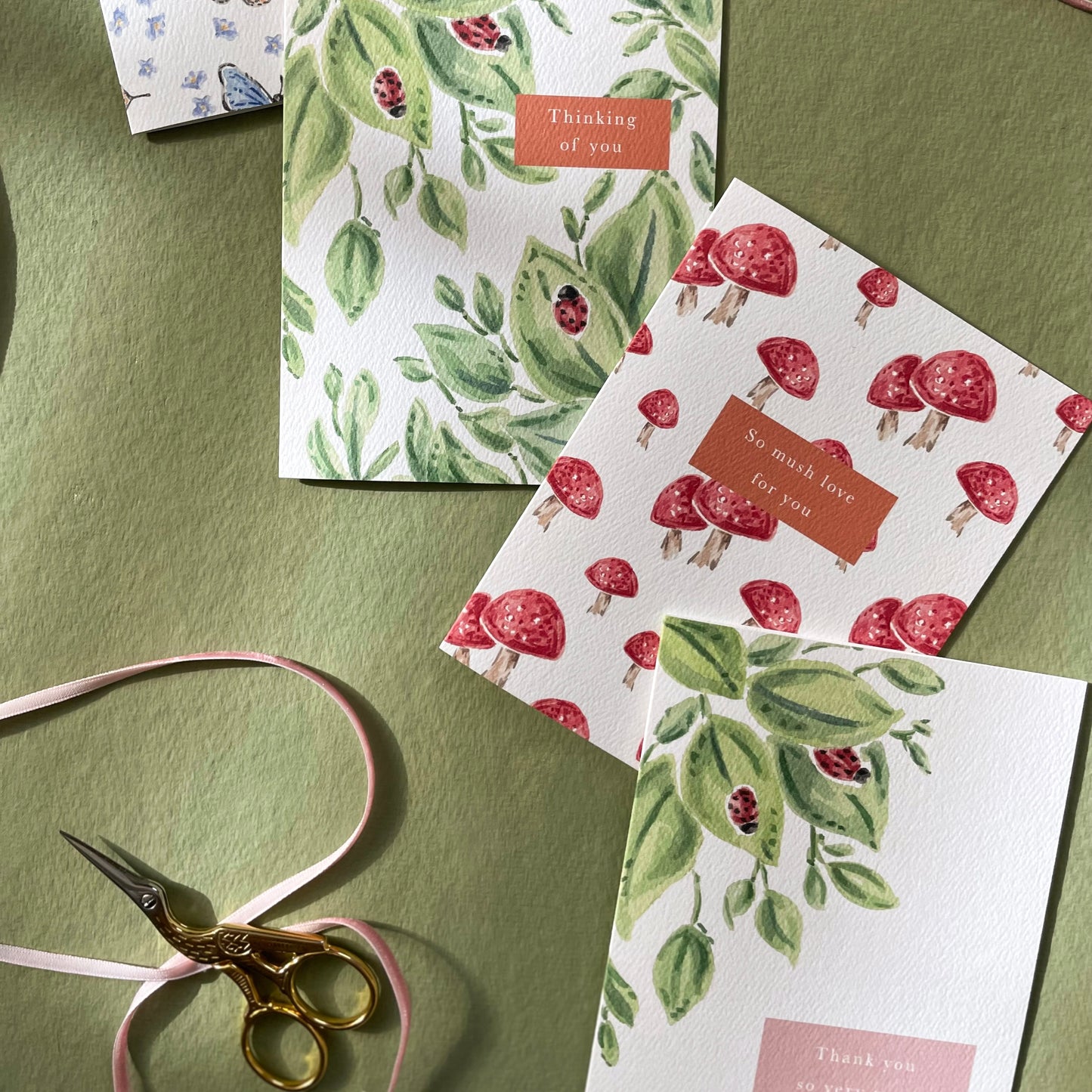 Thank You Very Much Ladybug Greeting Card