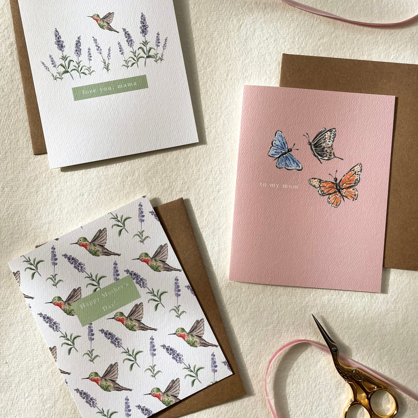 To My Mom Butterfly Greeting Card