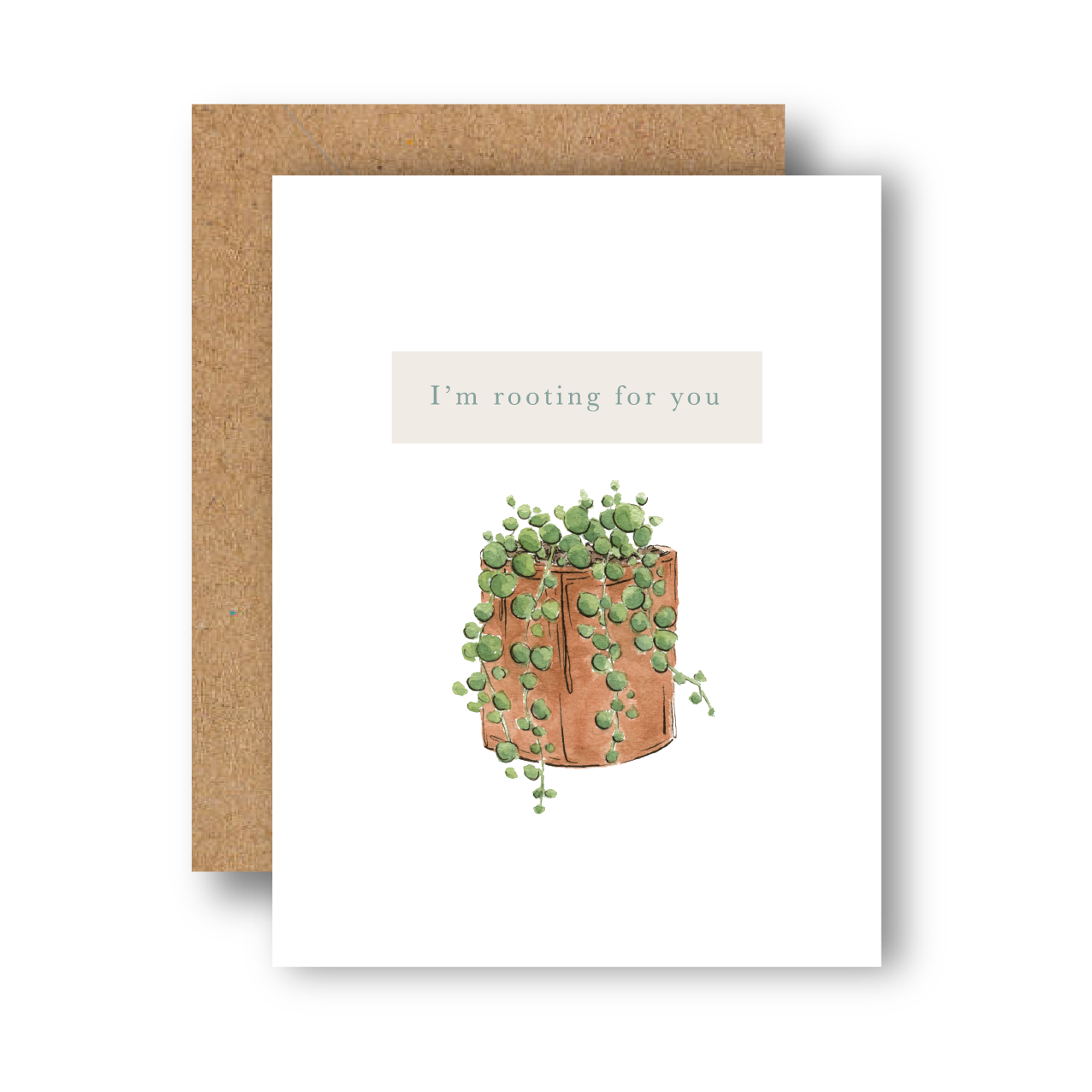 Rooting for You Greeting Card