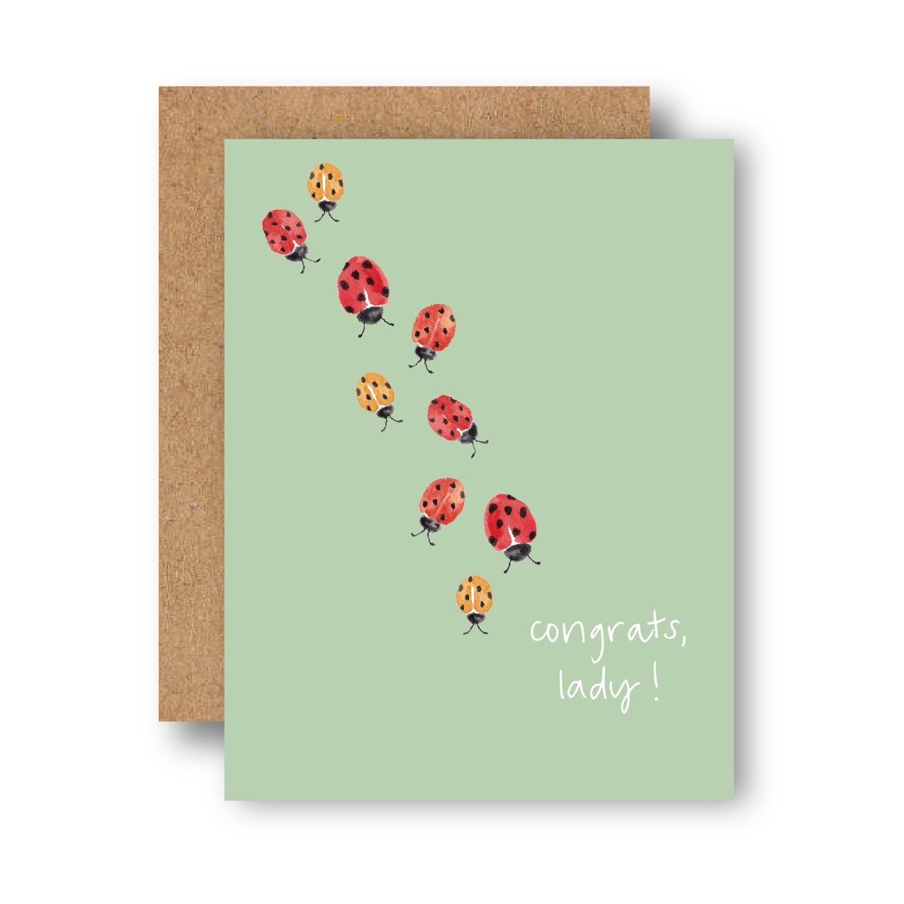 Congrats Lady Greeting Card