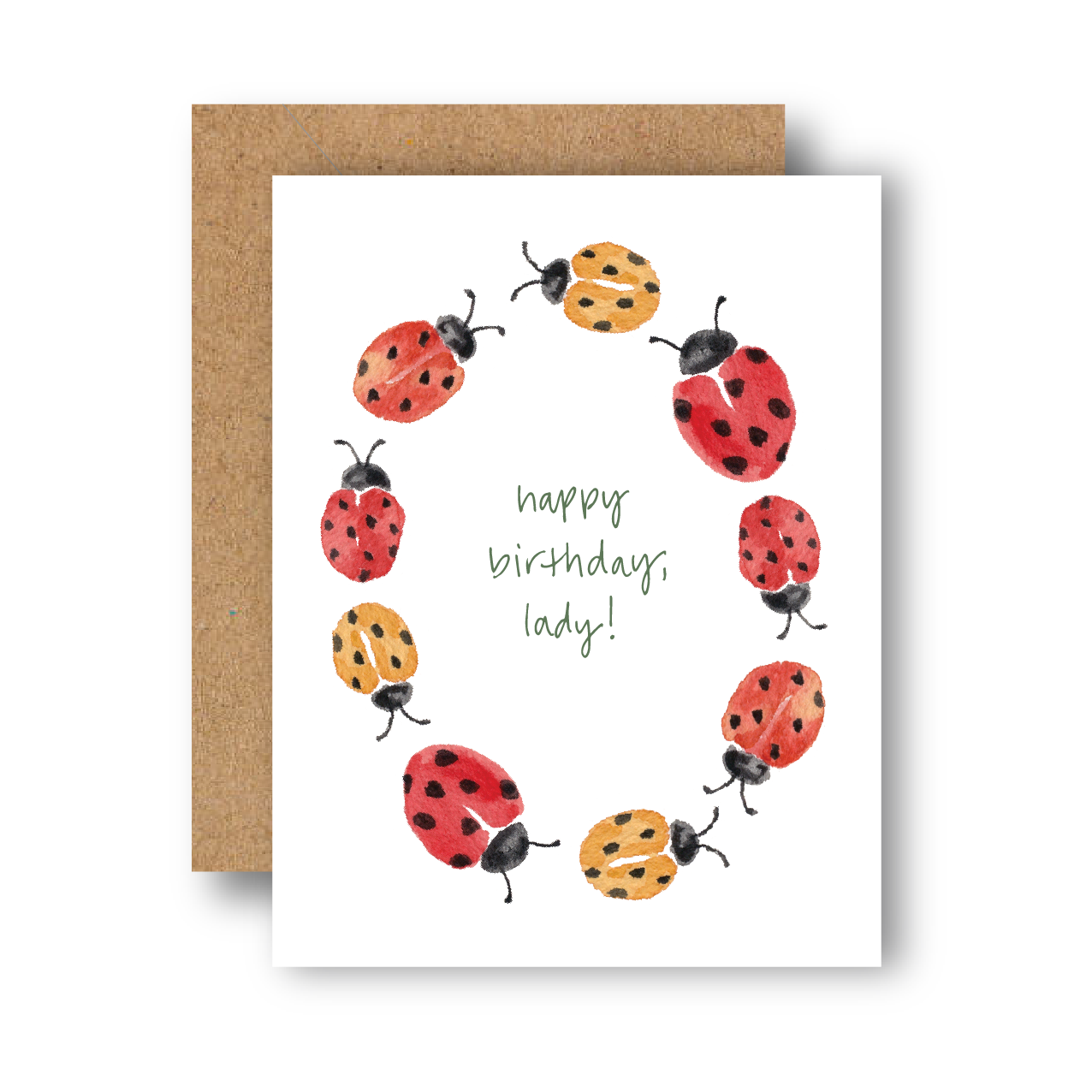 Happy Birthday Lady Greeting Card