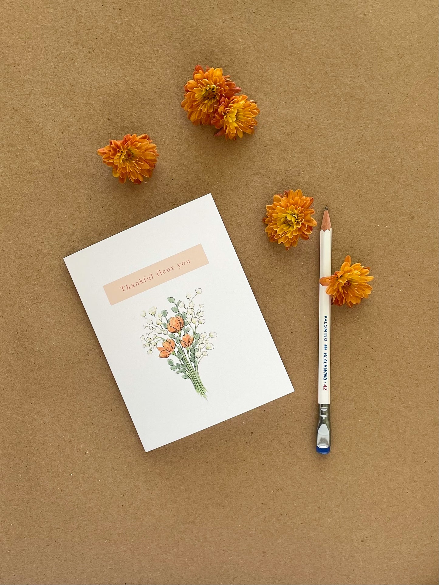 Thankful Fleur You Greeting Card