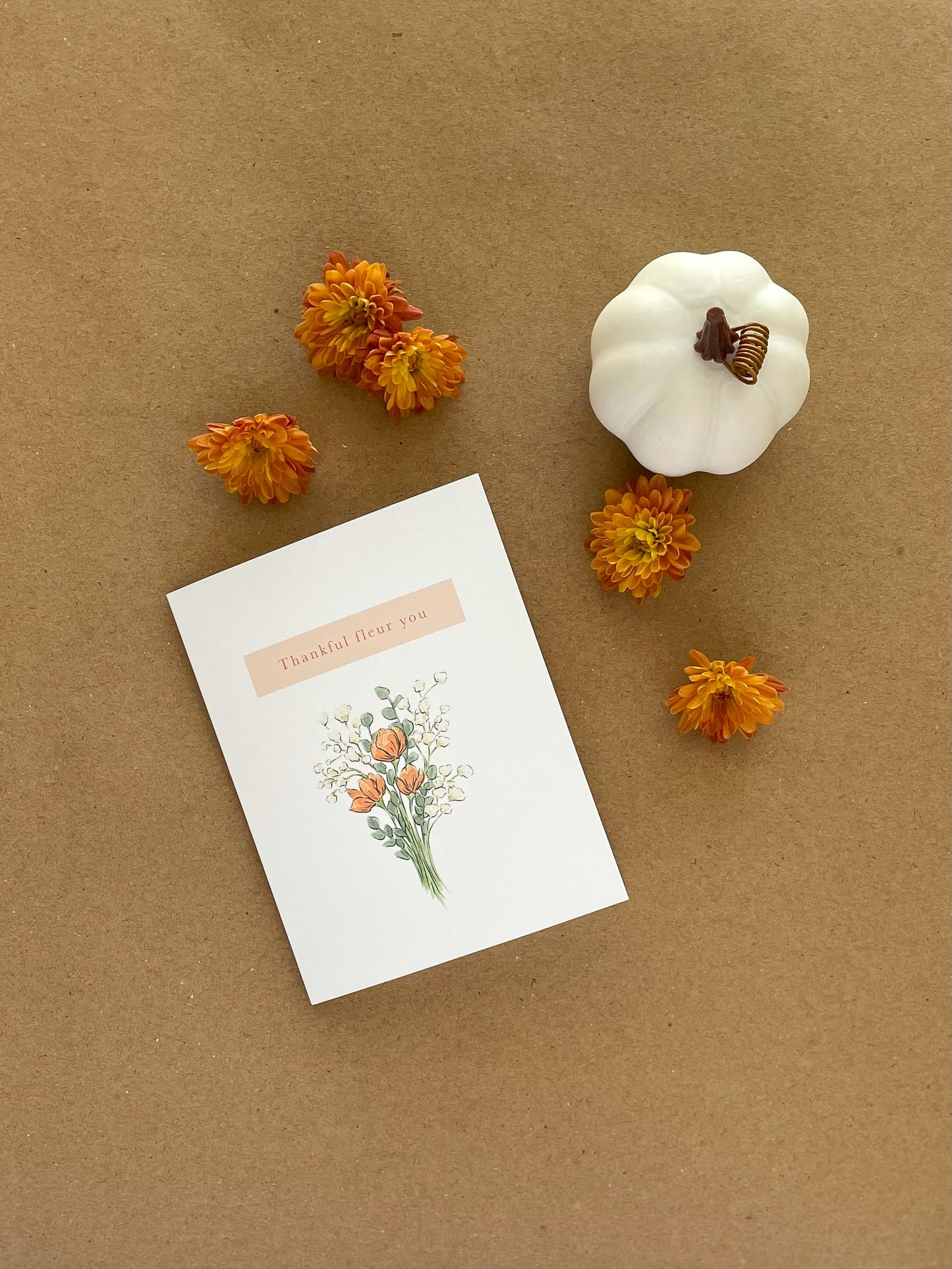 Thankful Fleur You Greeting Card
