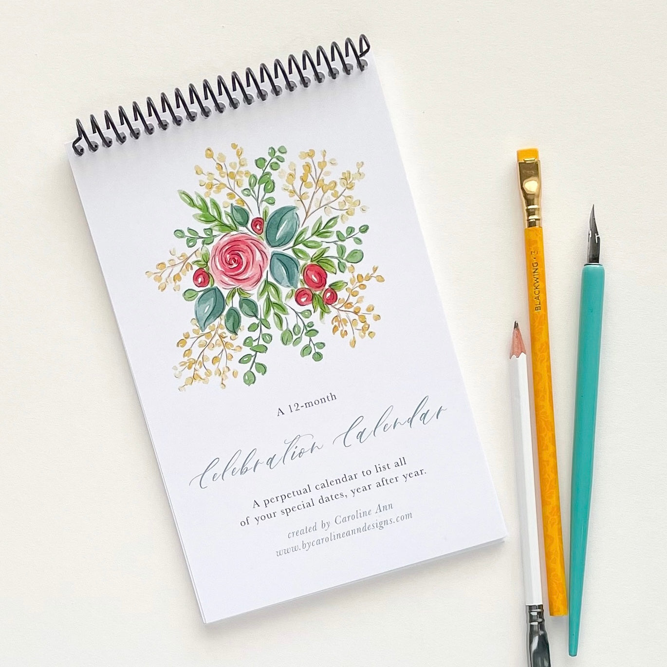 Perpetual Calendar - Birth Month Florals