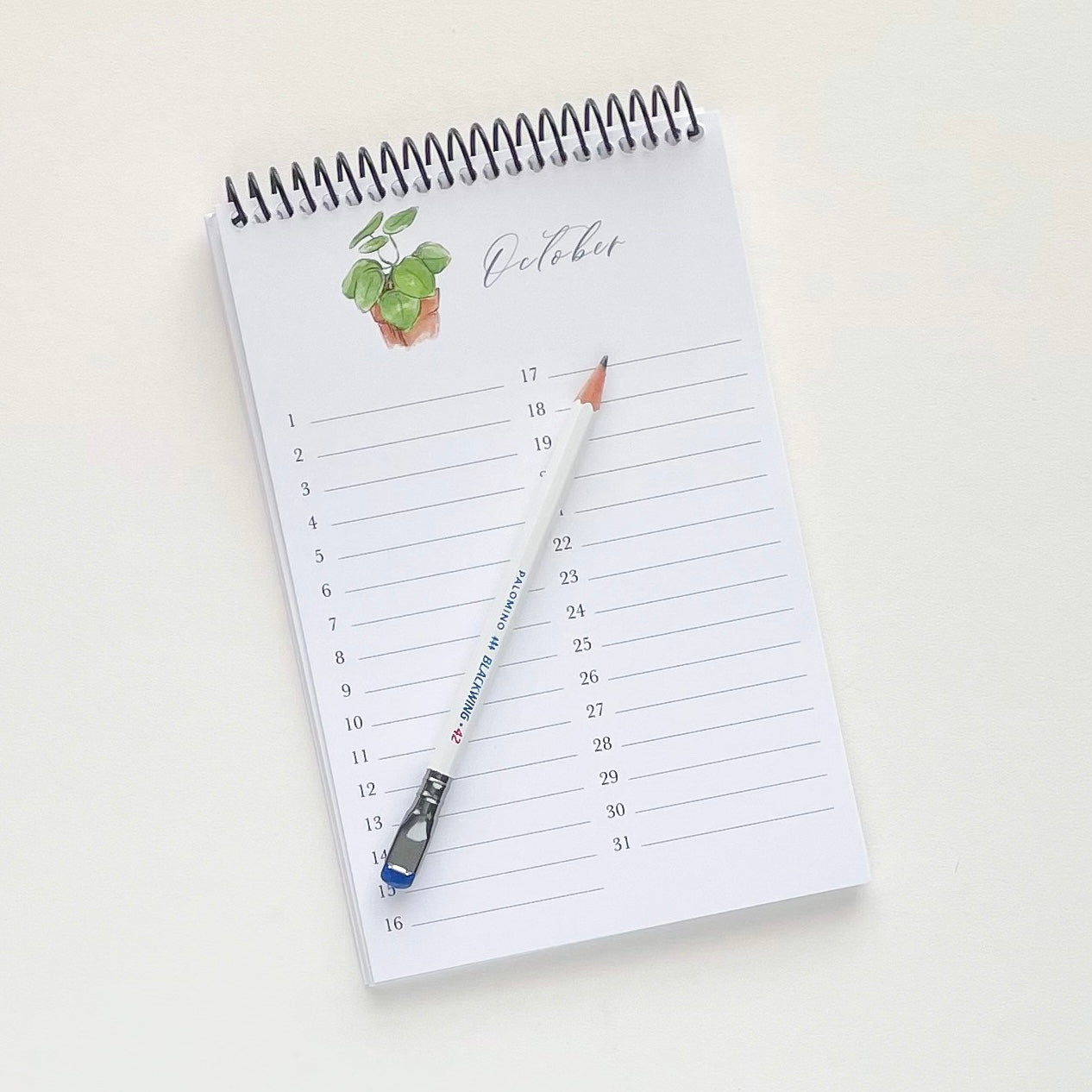 Perpetual Calendar - Watercolor Florals