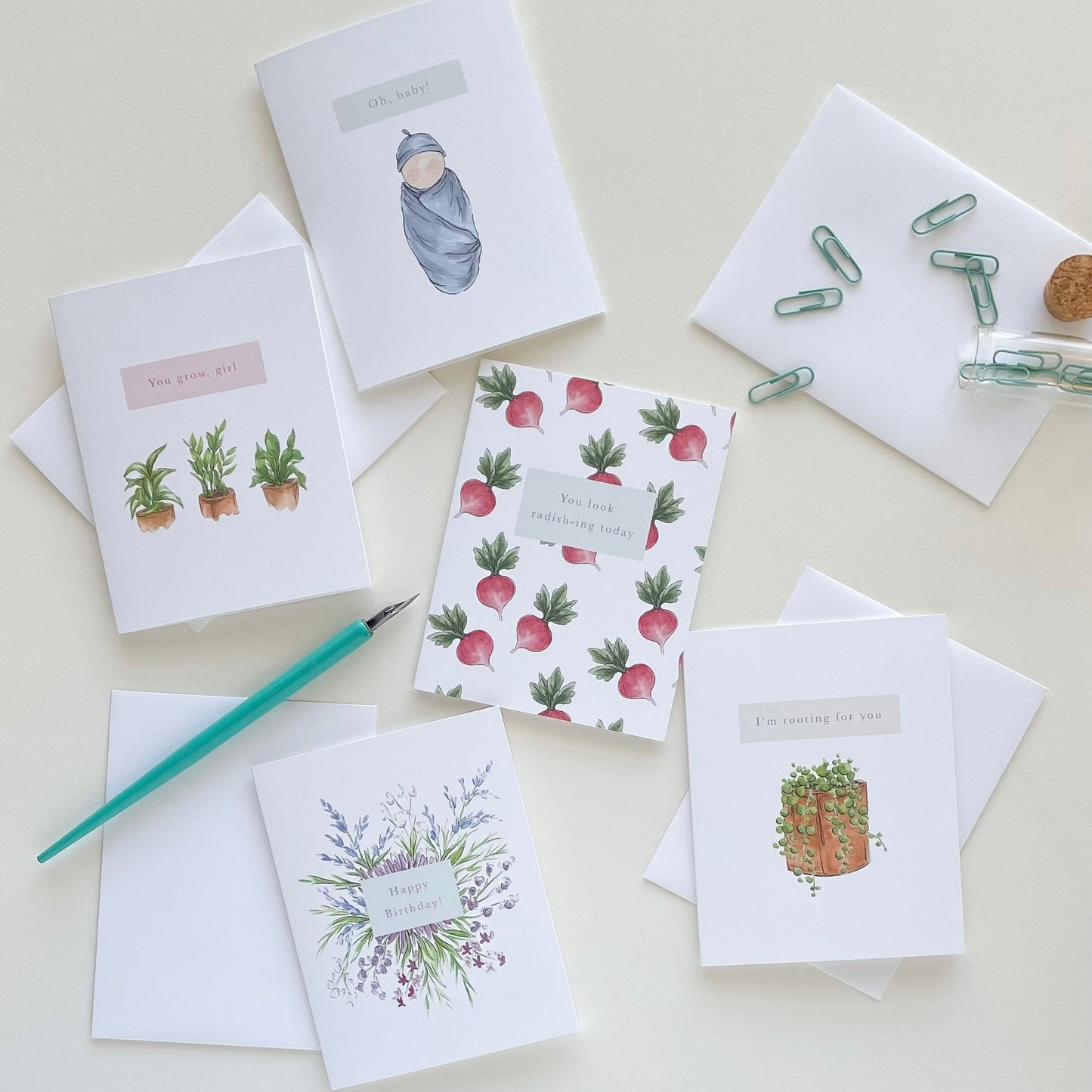 Oh Baby Blue Greeting Card