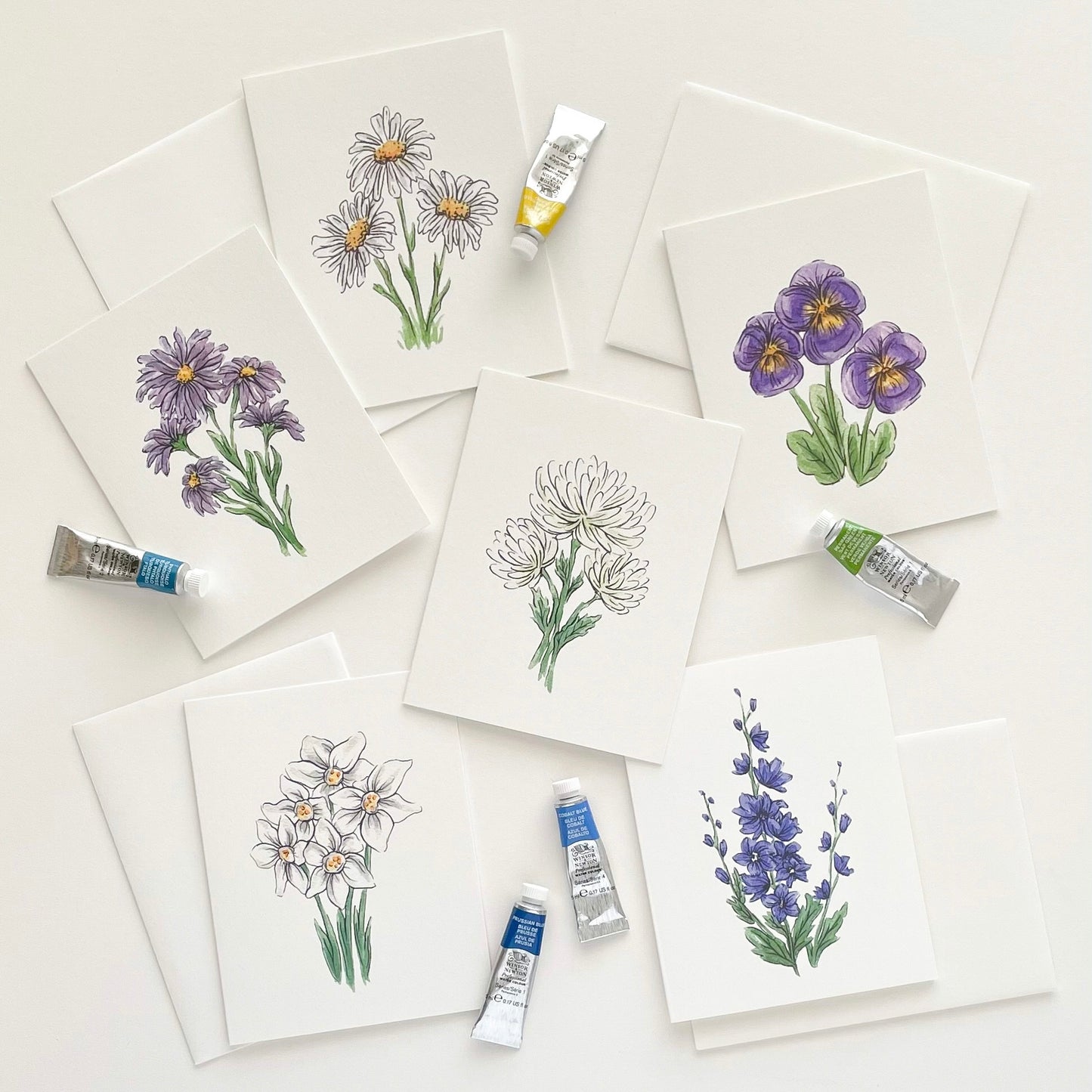 Aster Flower Everyday Greeting Card