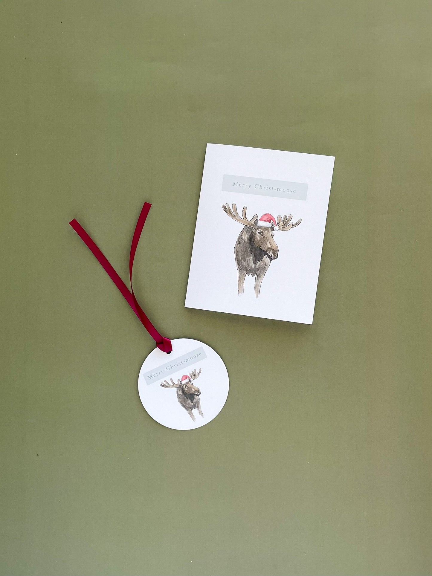 Merry Christ-moose Greeting Card