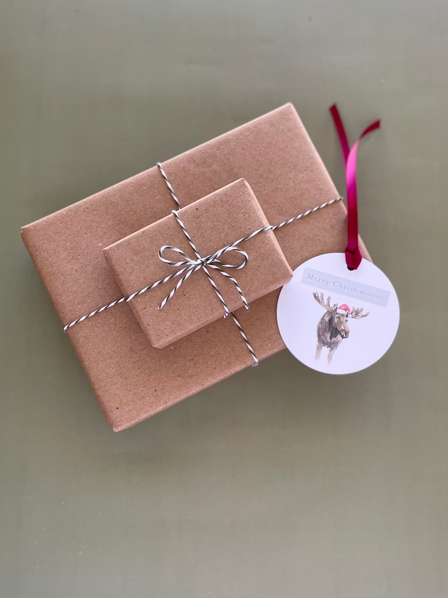 Merry Christ-moose Luxe Gift Tags