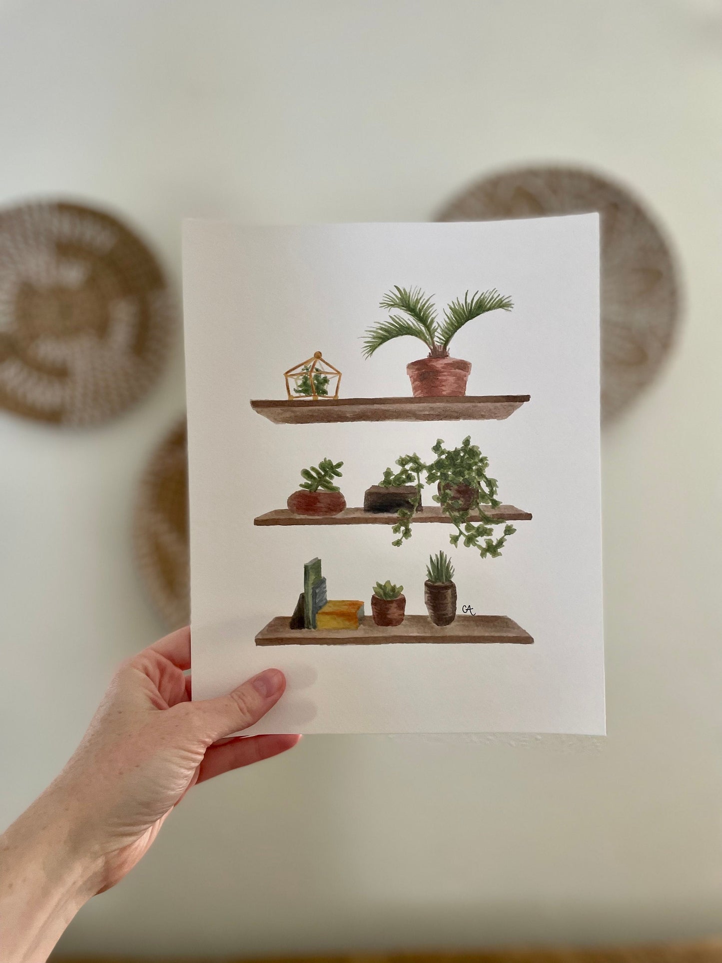 Plant Shelf Art Print