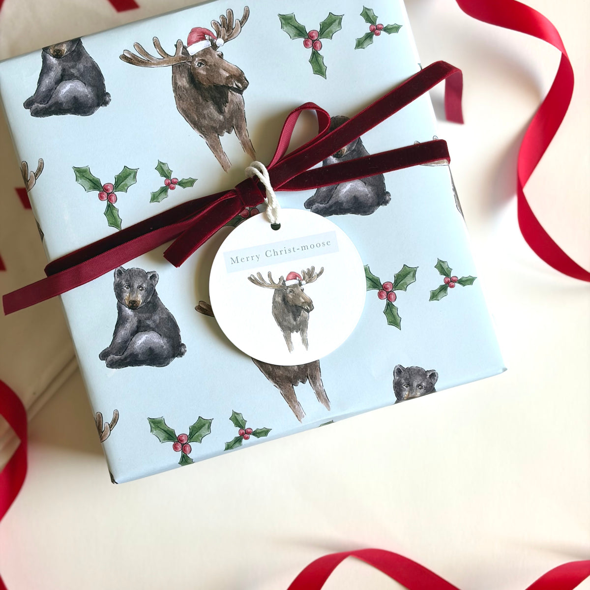 Merry Christ-moose Gift Tags