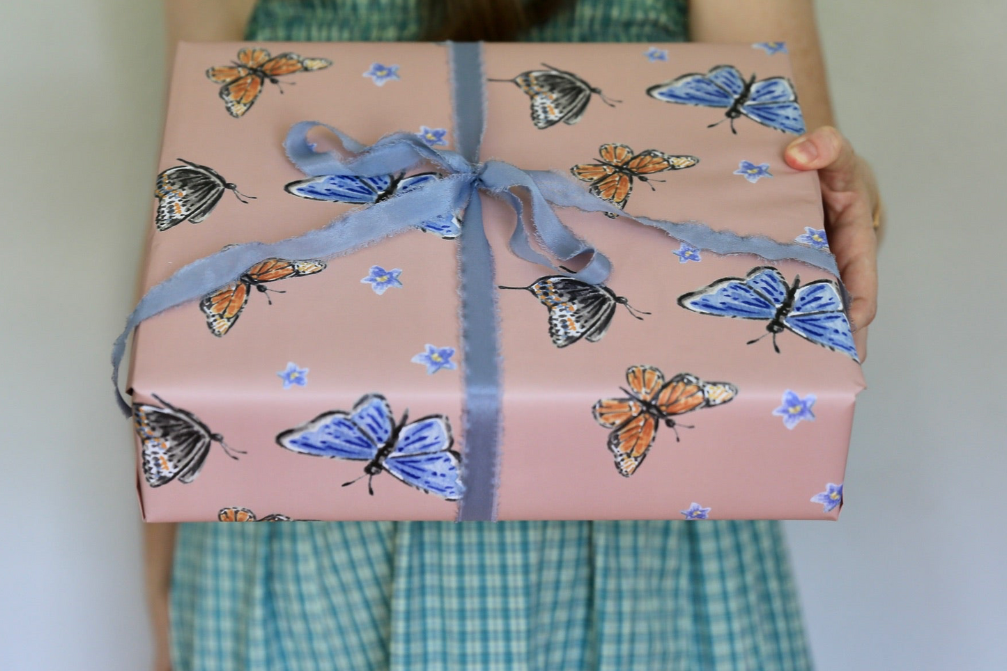 Pink Butterflies Gift Wrap