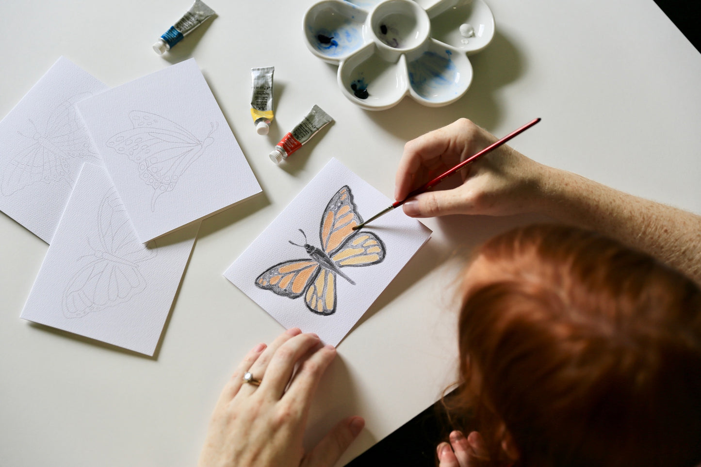 Butterflies DIY Watercolor Card Kit