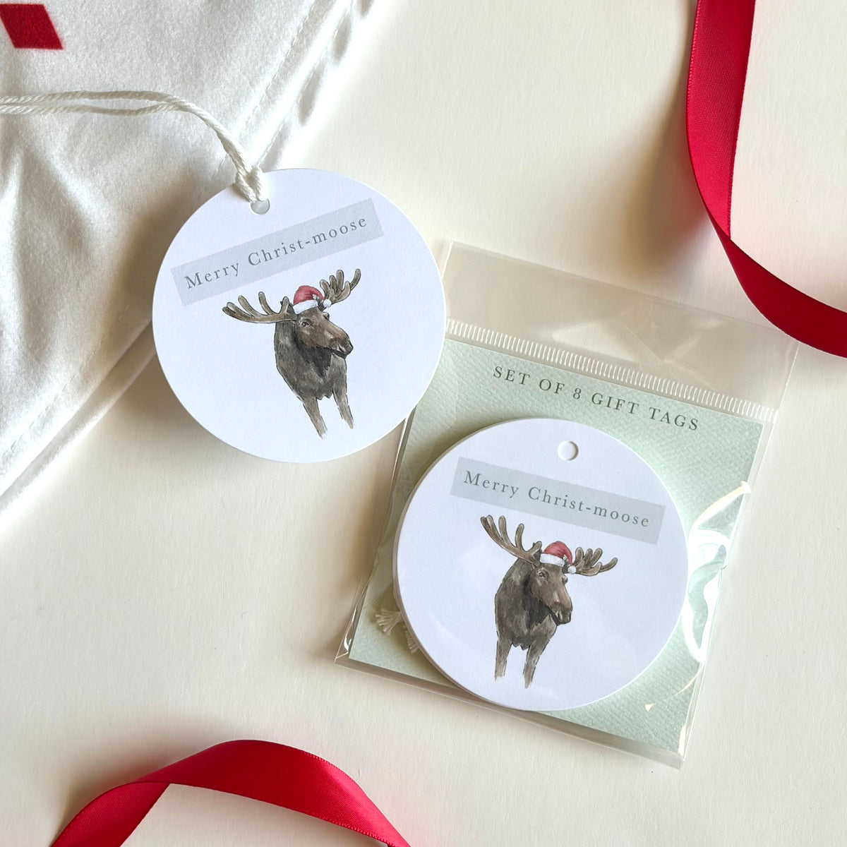Merry Christ-moose Gift Tags