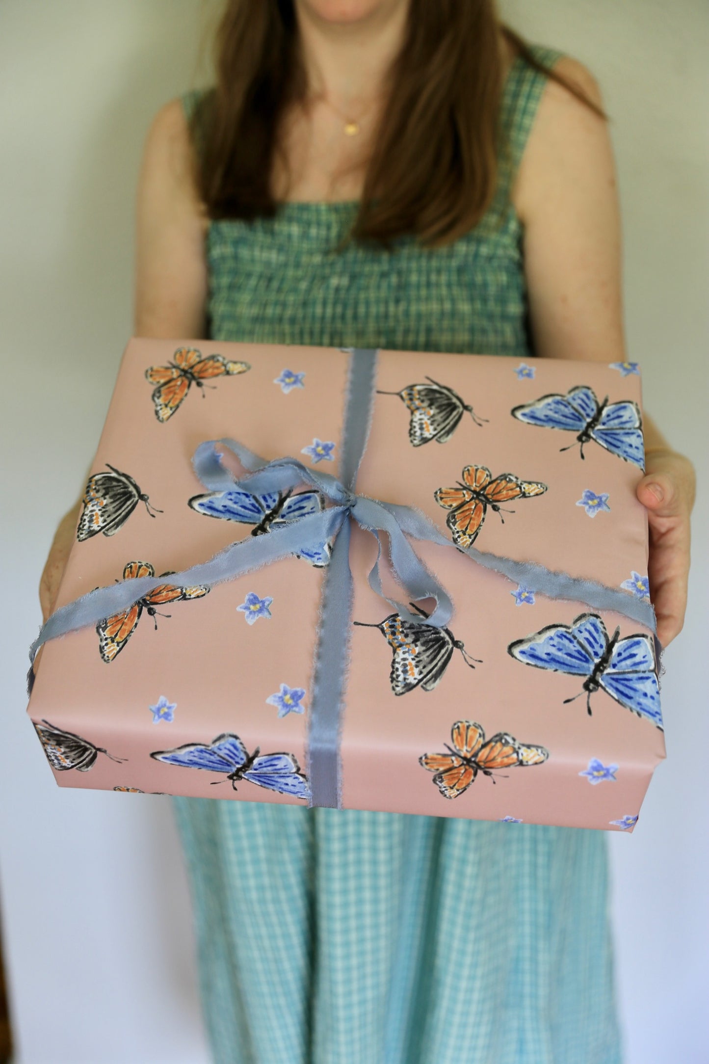 Pink Butterflies Gift Wrap