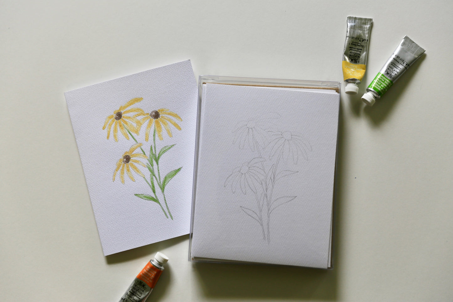 Texas Wildflowers DIY Watercolor Card Kit