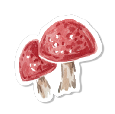 Mushrooms Sticker