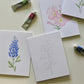 Texas Wildflowers DIY Watercolor Card Kit