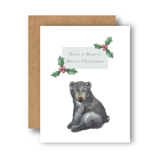 Bear-y Merry Christmas Greeting Card