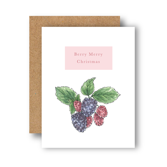 Berry Merry Christmas Greeting Card