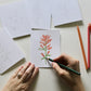 Texas Wildflowers DIY Watercolor Card Kit