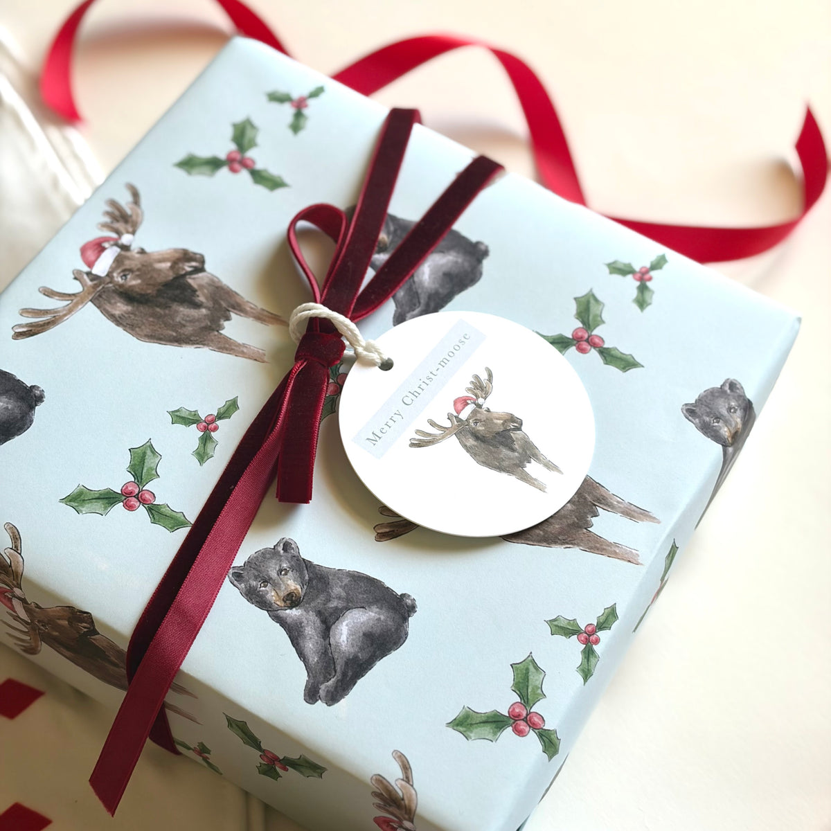 Merry Christ-moose Gift Tags