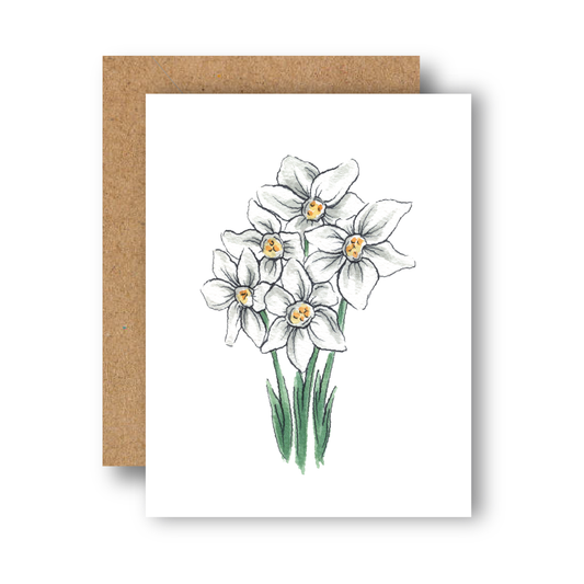 Narcissus Flower Everyday Greeting Card
