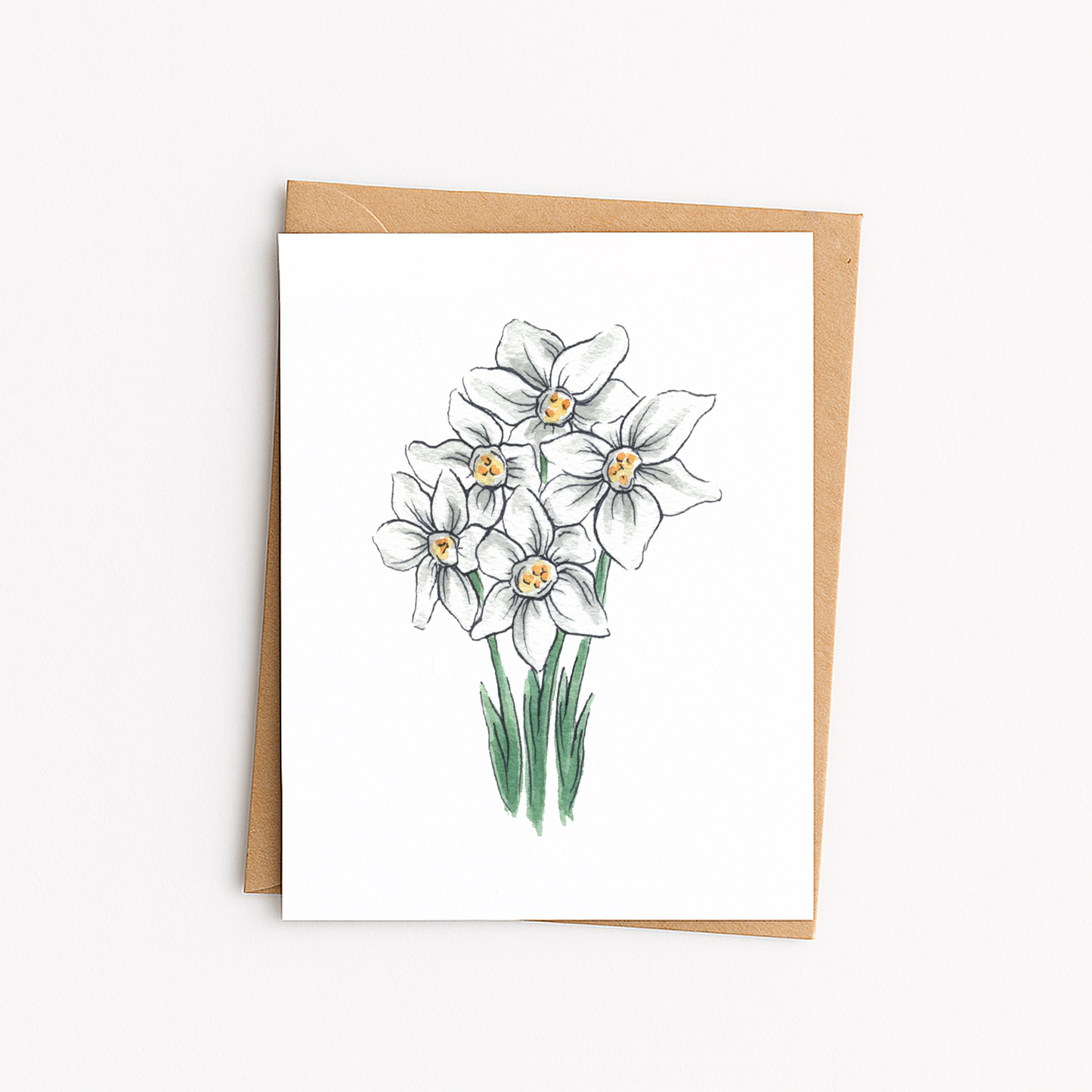 Narcissus Flower Everyday Greeting Card – ByCarolineAnn