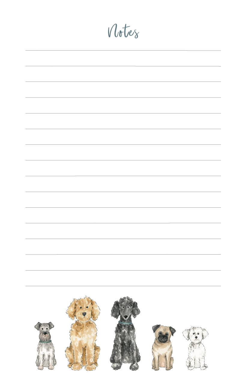 IMPERFECT Dog Notes Notepad