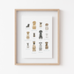 Dog Breeds Art Print