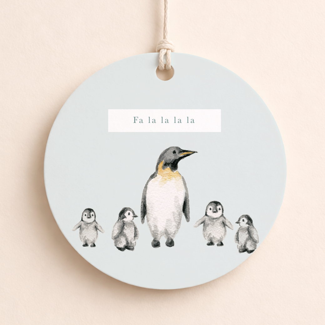 Fa La La Penguin Christmas Gift Tags