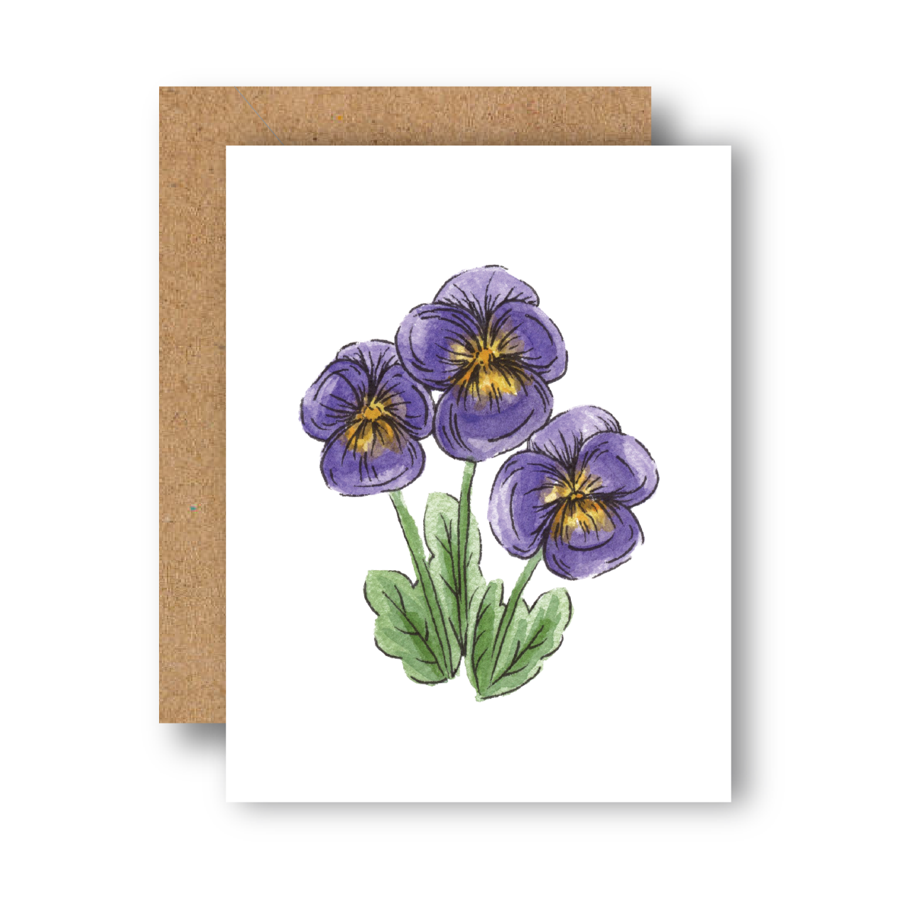 Pansy Flower Everyday Greeting Card