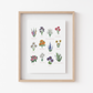 Birth Month Flower Art Print