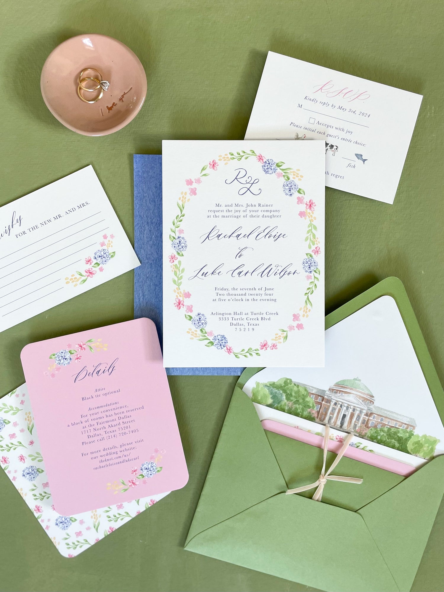 Wedding Invitations: Commonly Asked Questions for a Custom Watercolor ...