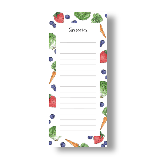 Groceries List Notepad