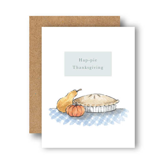 Hap-pie Thanksgiving Greeting Card