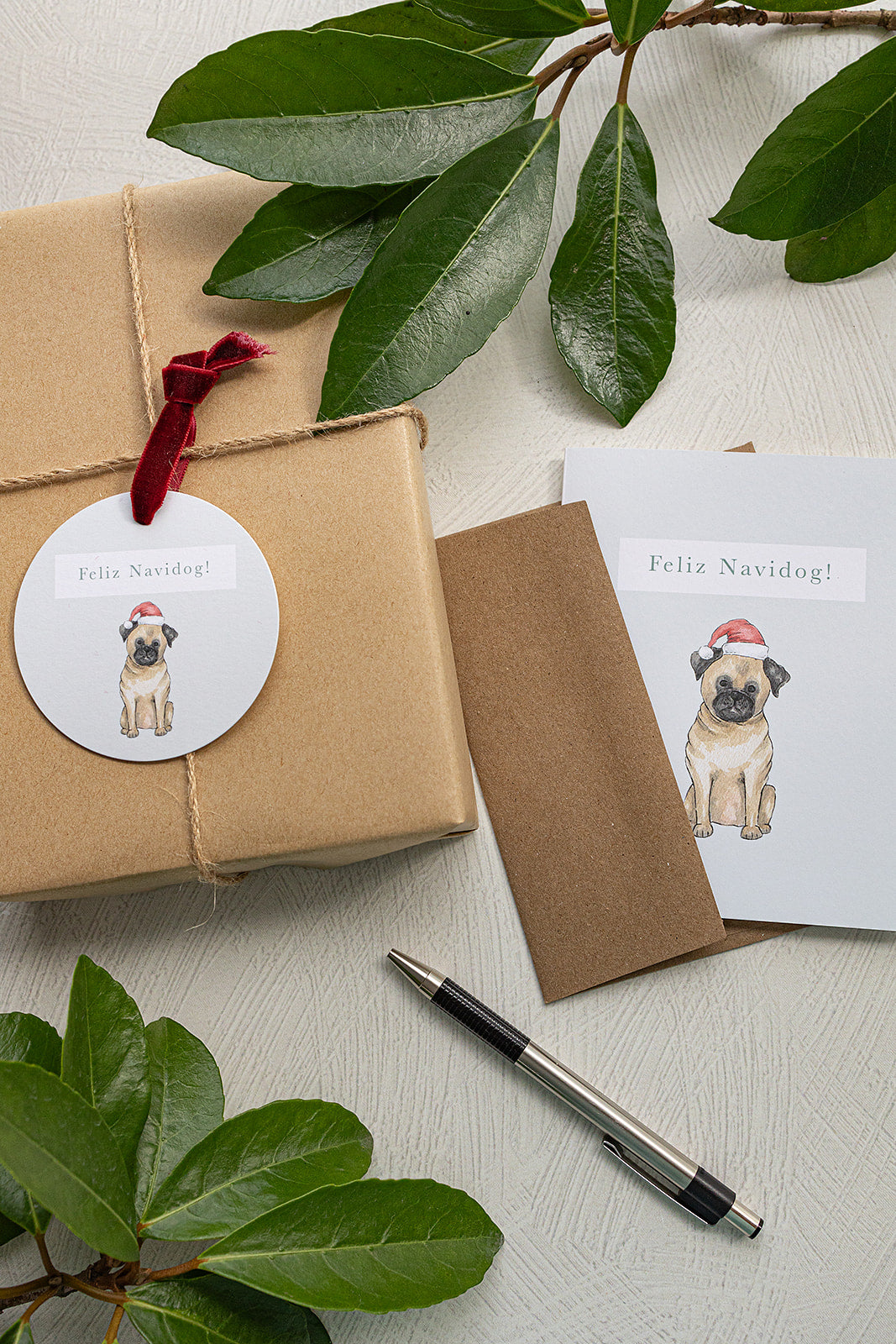 Feliz Navidog Christmas Luxe Gift Tags