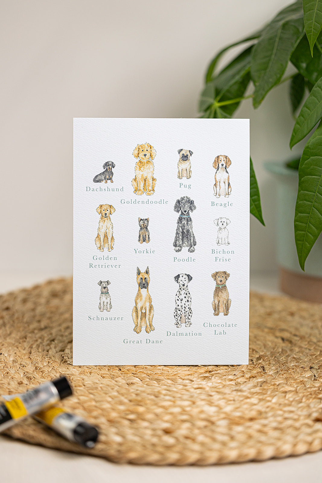 Dog Breeds Art Print