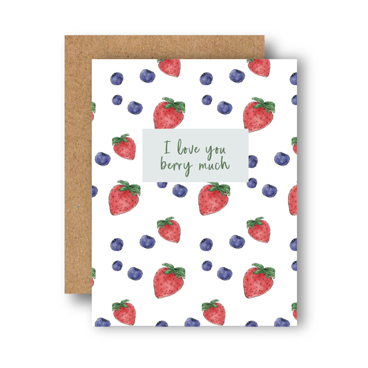 Love you Berry Much Greeting Card