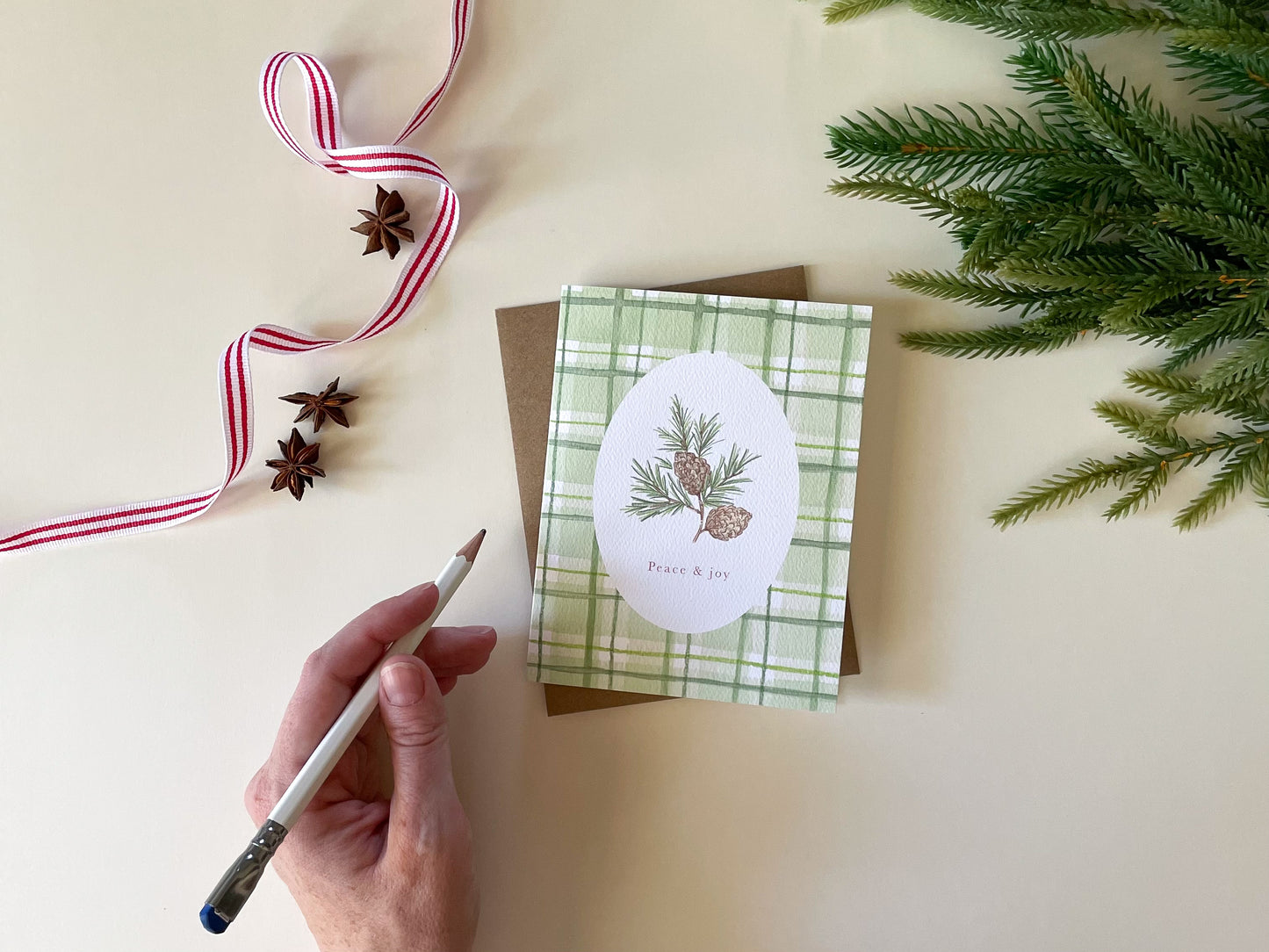 Peace & Joy Greeting Card