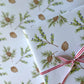 Pine Branch & Winter Berry Gift Wrap