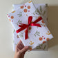 Candle & Garland Christmas Gift Wrap