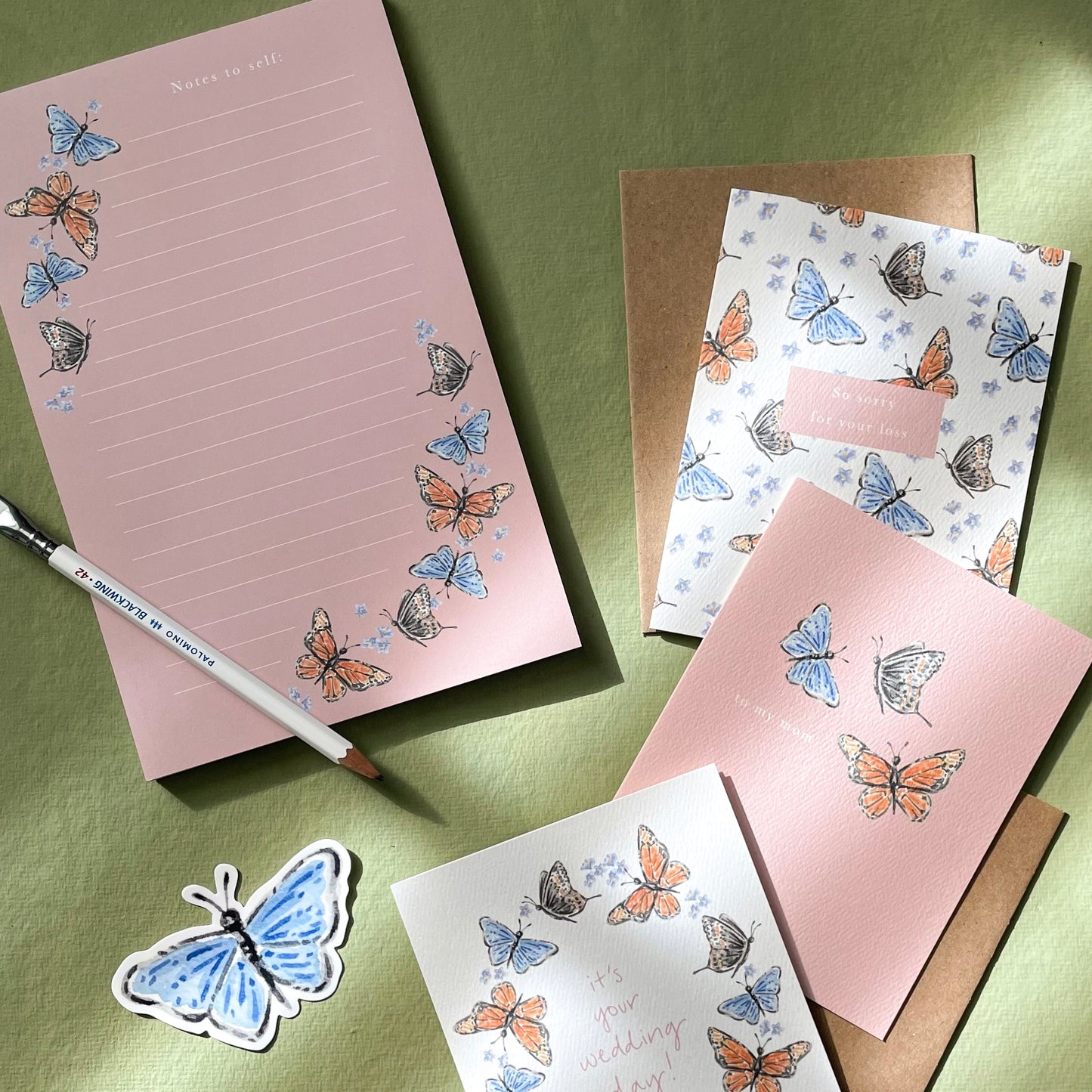 Blue Butterfly Sticker