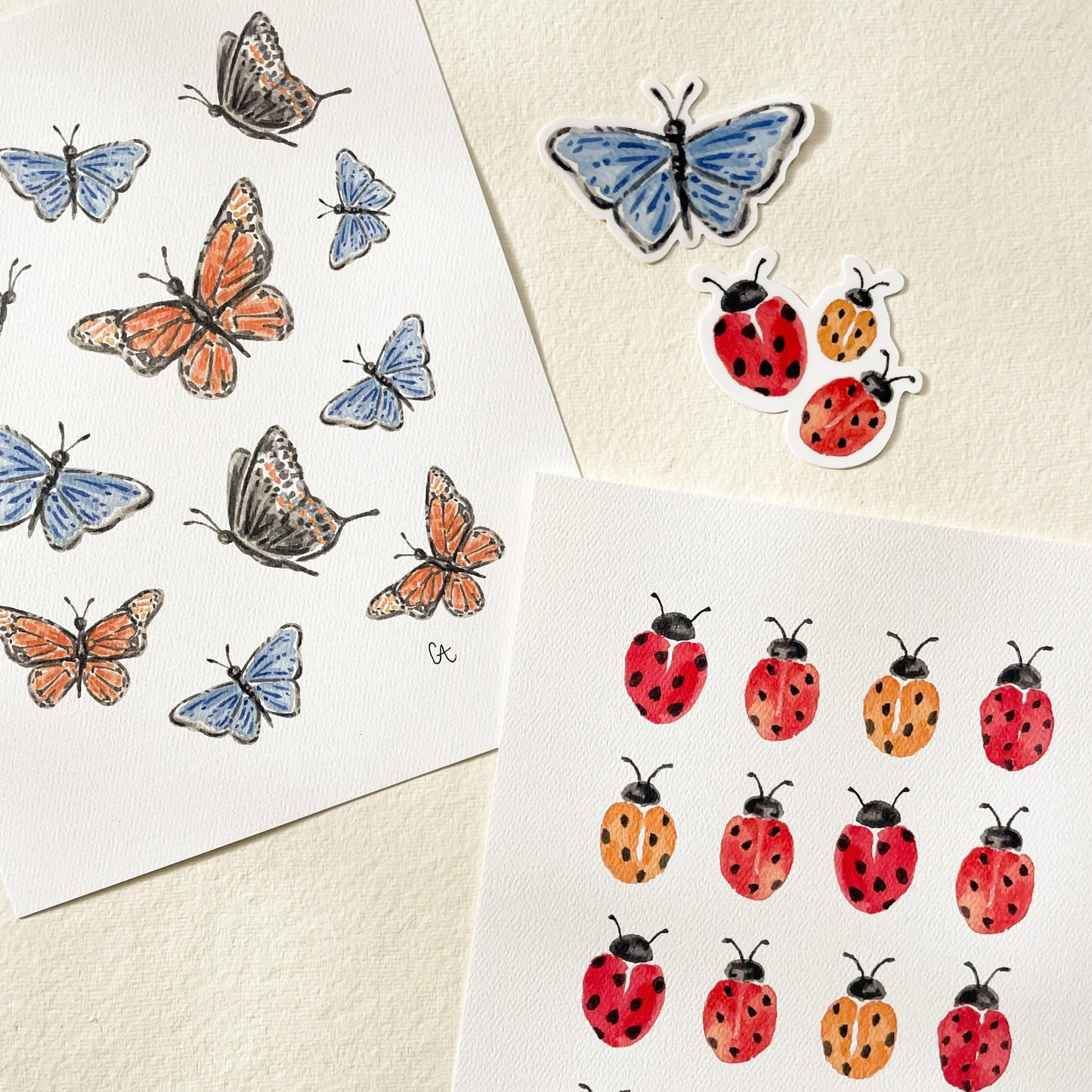 Blue Butterfly Sticker