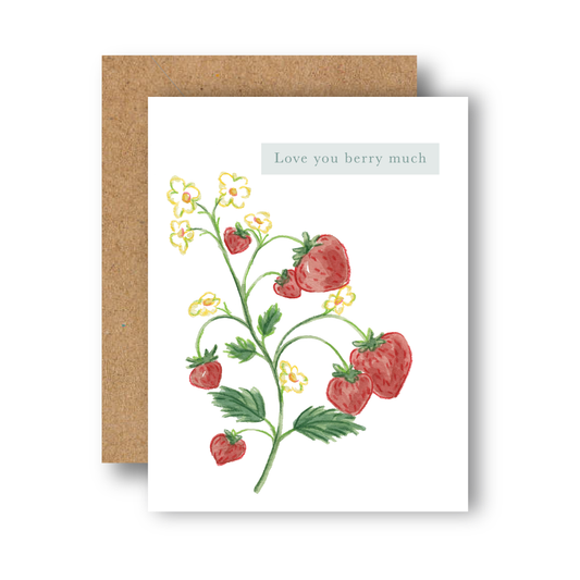 Love you Berry Much Greeting Card