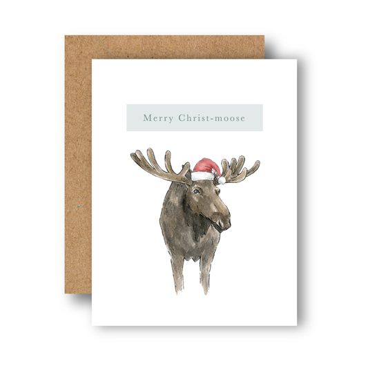 Merry Christ-moose Greeting Card